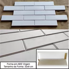 20 Formas Tijolinho Abs 2 Mm Gesso Cimento F312 Promoção