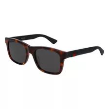 Gucci Gg0008s 006 Square Shape Acetato Carey Negro Mate