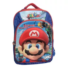 Mochila Mario Bros Escolar Niña Resistente Espaciosa Calidad Premium Diseño 3d Reforzada