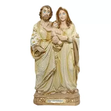 Imagem Sagrada Família 20 Cm Igreja Católica Pó De Mármore