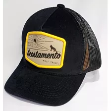 Boné Acostamento Trucker Veludo - Original