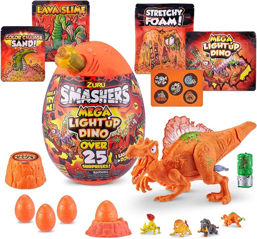 Smashers Dino Mega Light Up Dinosaurio Huevo Sorpresas Luces