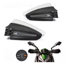 Cubre Puños Moto Hand Guards Universales Luz Led 