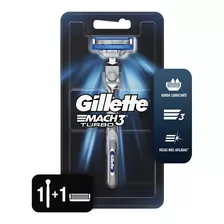 Máquina Para Afeitar Gillette Mach3 Turbo Recargable