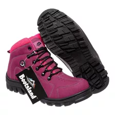 Bota Adventure Trilha Bootsland Feminina Couro Lançamento!