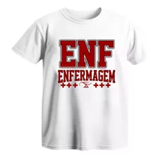 Camiseta Enfermagem Feminina Masculina Estampada Profissão.