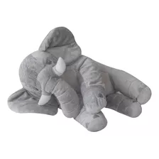 Elefante Gigante 90cm Pelúcia Almofada Antialérgico Cores Cor Cinza