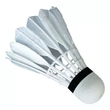 Peteca De Badminton Kit Com 12 Bolas De Pena Branca De Ganso