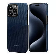 Case Pitaka Ultra Delgada Fibra Aramida iPhone 15 Pro Max