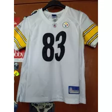 Jersey Pisttburght Steelers Miller 83 LG Youht Bordado Rbk