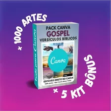 Pack Canva - Gospel Versículos Bíblicos +bônus+1000artes