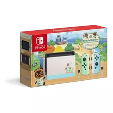 Nintendo Switch Hac-001(-01) 32gb Animal Crossing: New Horizons Cor Verde Pastel E Azul Pastel