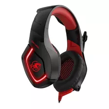 Headset Gamer Draxen Dn100 Preto E Vermelho