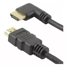 Cabo Hdmi 3m Em L 90 Graus - 2.0 4k Uhd 3d Arc 3 Metros Pix