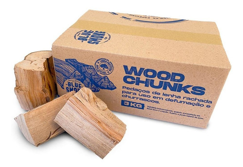 Wood Chunks Macieira - Lenha Frutífera Defumação Pit Smoker
