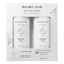  Kit Malbec Club Shampoo Anticaspa (2 Itens) O Boticário