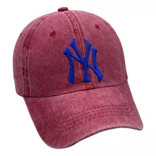 Gorra Ny Y La Bordado 3d Baseball Algodón Hebilla C Y Plana