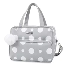 Bolsa Maternidade Hug M Pompom Cinza B8902