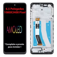 Display Tela Frontal Compatível Moto G32 Com Aro Xt2235 +pel