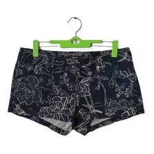 Short De Tela Floral Cintura Baja Express Talla 6