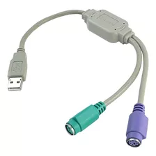 Adaptador Convertidor Usb A Ps2 Teclado Mouse Laptop Pc