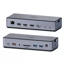 Hub Dockstation Usb-c Hub Tipo C 18 Em 1 Macbook Dell Huawei