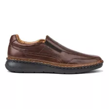 Zapato Mocasín Clásico Ringo Joker 01 De Cuero Grizzly Cedro Comb. Atanado Ardilla Diseño Liso 42 Ar Para Adultos - Hombre