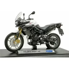 1:18 Alloy Motorcycle Model Welly Triumph Tiger 800