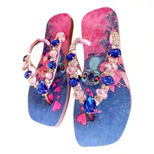 Chinelo Personalizado Lilo Stitch Havaianas Bico Quadrado