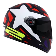 Capacete Ls2 Ff358 Estrela Starwar Star War Vermelho Cor Vermelho Brilho Tamanho Do Capacete 60