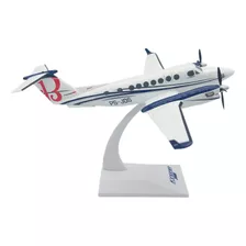 Belíssima Miniatura Avião Executivo Beech King Air 350 1:75 