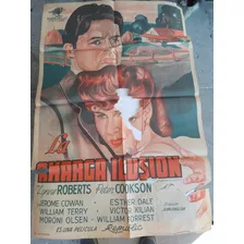 2 Antiguo Afiche Película Con Detalles La Amarga Ilusión