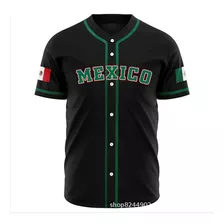 Uniforme De Béisbol Mexicano Con Cuello En V Mxgb-0002