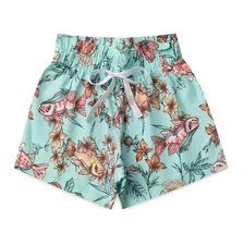 Shorts Infantil Menina Algodão Atacado Flor Tamanho 1 Ao 8