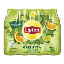 Te Helado Lipton Té Verde Cítrico 12 Botellas 500ml C/u 