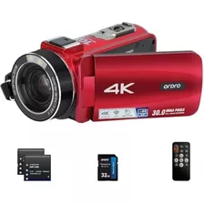 Videocámara 4k Cámara De Video Con Enfoque Automático Y Zoom