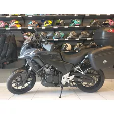 Moto Cb500x Preta 2015 Com Acessórios