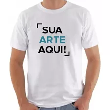 Camiseta Personalizada Sua Estampa Logo Arte Aqui Rápido Top