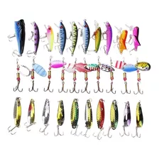 Kit 30 Señuelos De Pesca Cucharas Rapala