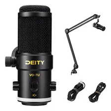 Kit Boom Arm Deity Vo-7u, Usb Transmission Microphone, Uso