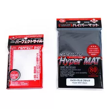 Kmc Hyper Mat - Funda Negra (paquete De 80) + 100 Pochettes.