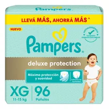 Pañales Pampers Deluxe Protection Xg 192u (combo 2 Paq 96u) Tamaño Extra Grande (xg)