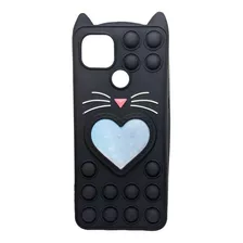 Carcasa Protector Silicona Gatito Para Moto G9 Power