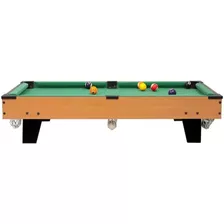 Mini Mesa De Sinuca Bilhar Snooker Portátil Tacos Bola 64 Cm