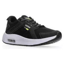 Tenis Deportivo Ozono Cintas Negro Para Hombre