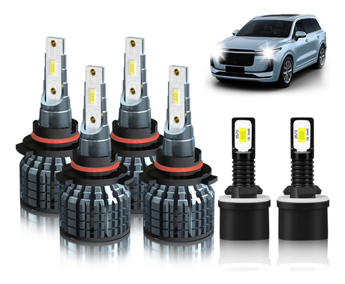 Kit De Focos Led Luz Alta Y Baja 28000 Lm 6500 K Para Saturn