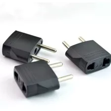 Adaptador Enchufe Universal Europeo Americano Negro