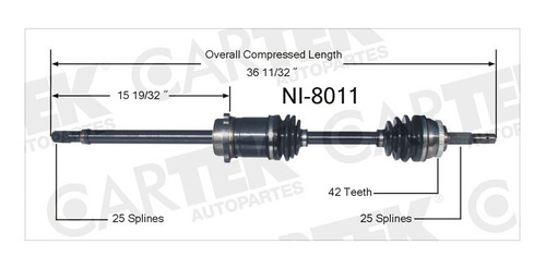 Flecha Delantera Der Nissan Nx 1991-92-1993 Tm L4 2.0 C/abs Foto 2