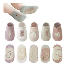 Calcetines De Suelo Para Bebe Con Empunaduras Antideslizante