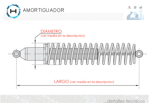 Amortiguador Trasero: Can- Am Outlander Max 500 / 650 / 800 Foto 2
